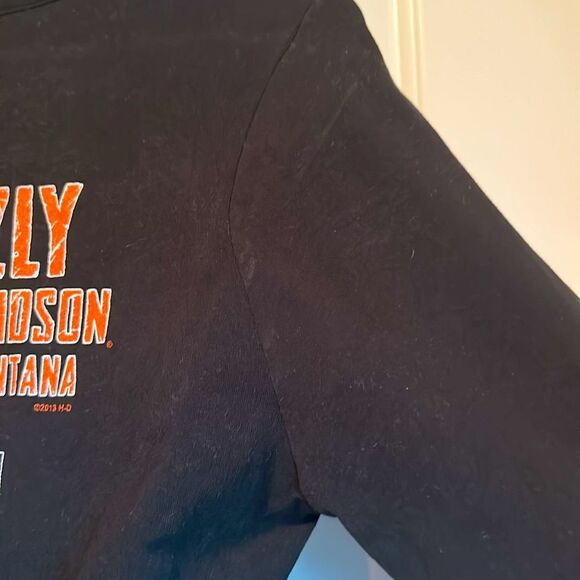 Harley-Davidson Black Graphic Long Sleeve Tee Large - Picture 7 of 7